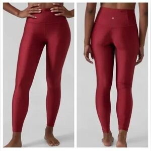 Athleta Elation Shine Tight - Decadent Red